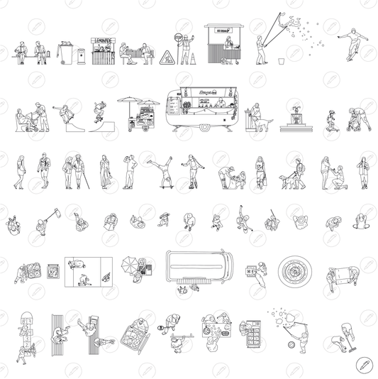 Cad & Vector - Street Activity (2 in 1)