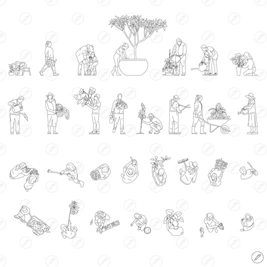 Cad & Vector - Gardening People