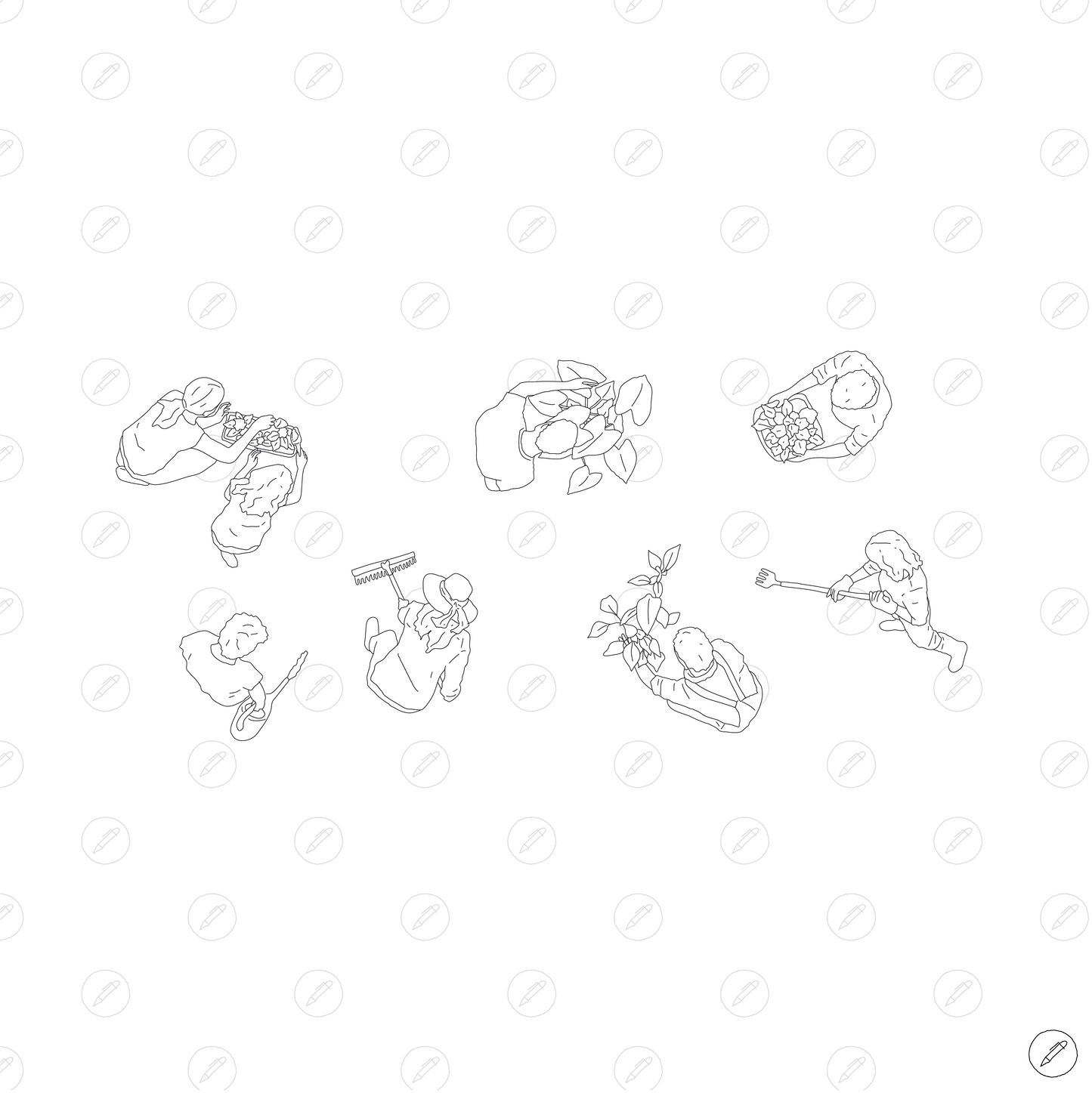 Cad & Vector - Gardening People