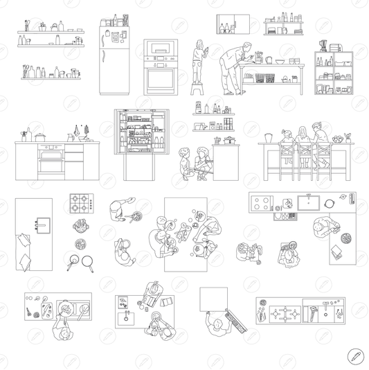 Cad & Vector - Kitchen Furniture