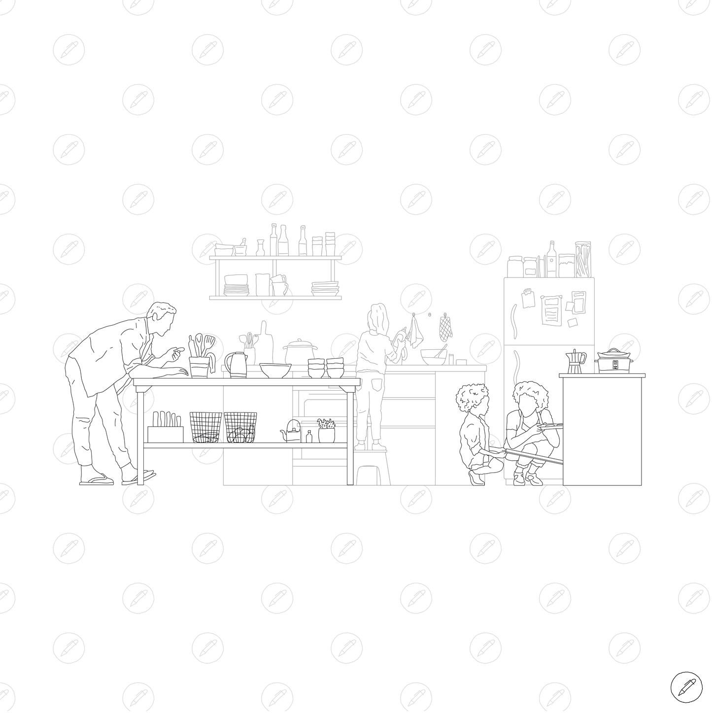 Cad & Vector - Kitchen Furniture