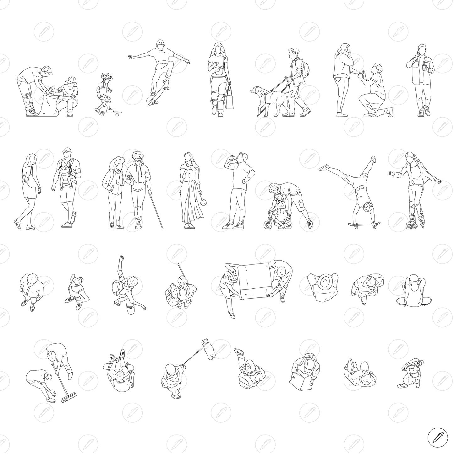 Cad & Vector - Street Activity People