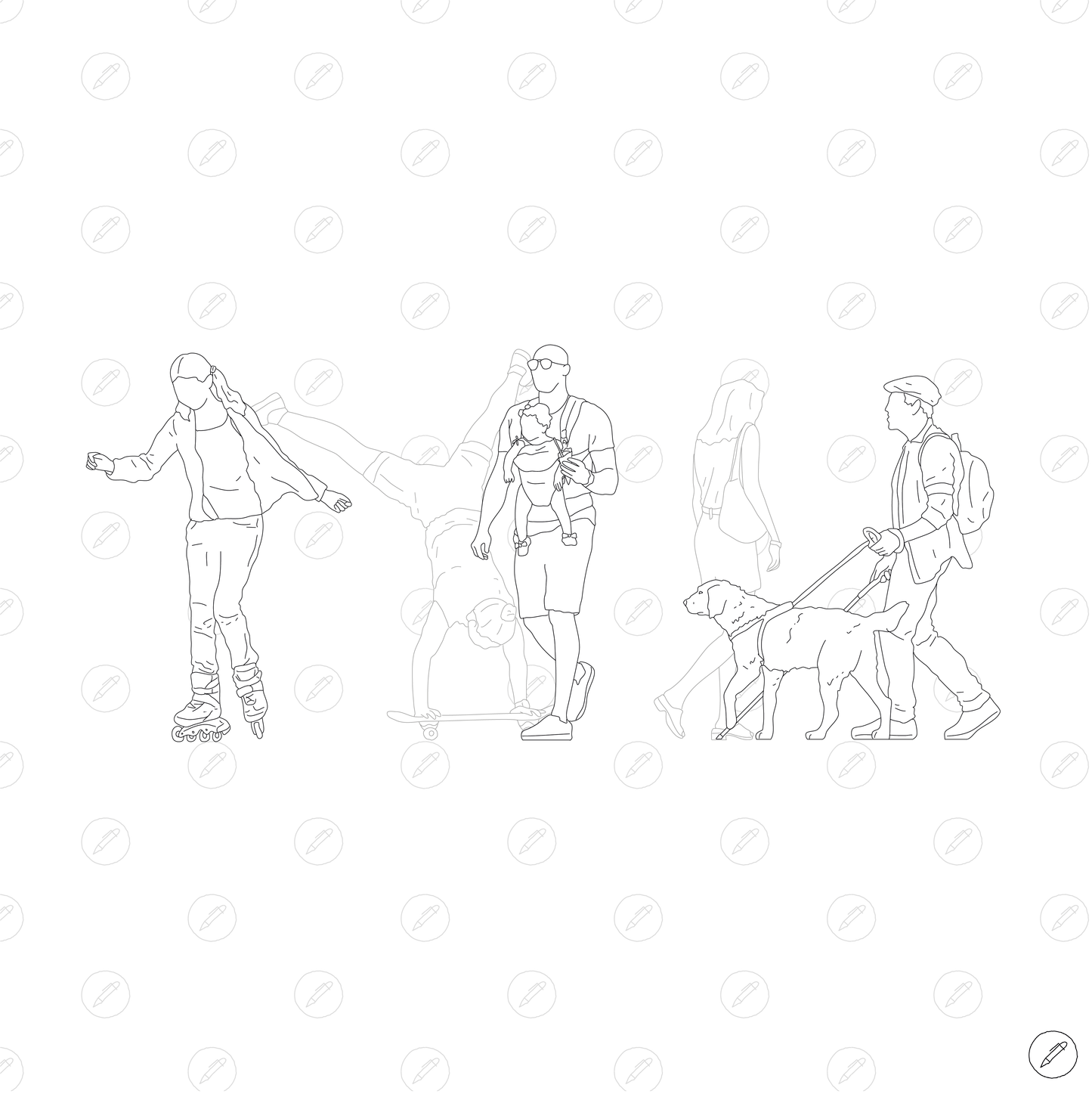 Cad & Vector - Street Activity People