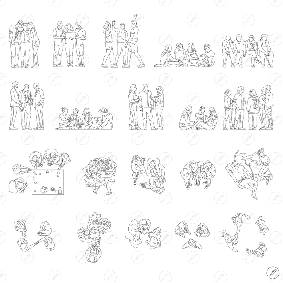Cad & Vector - People Groups – CAD Lab Studio