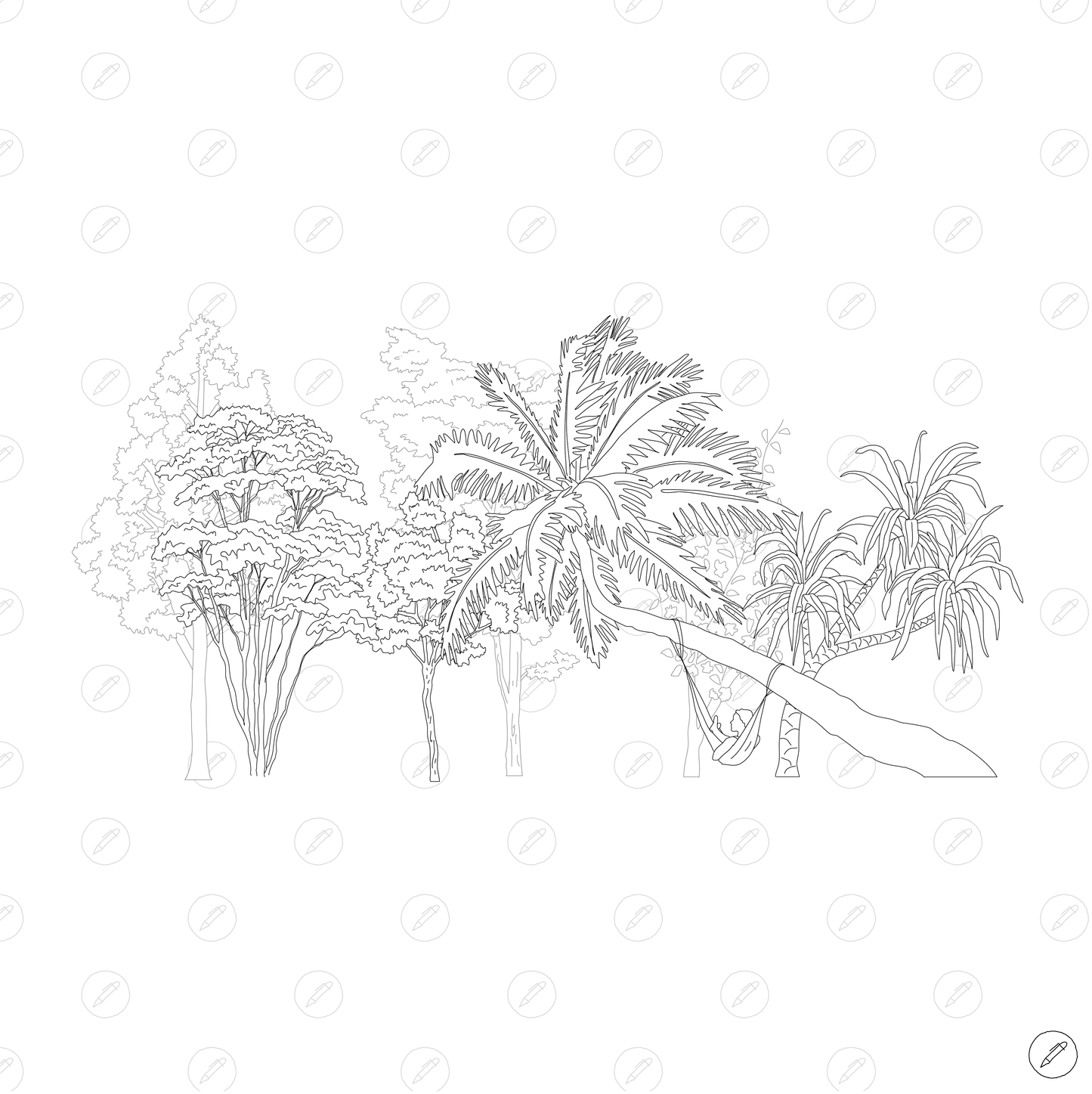 Cad & Vector - Trees and Bushes – CAD Lab Studio